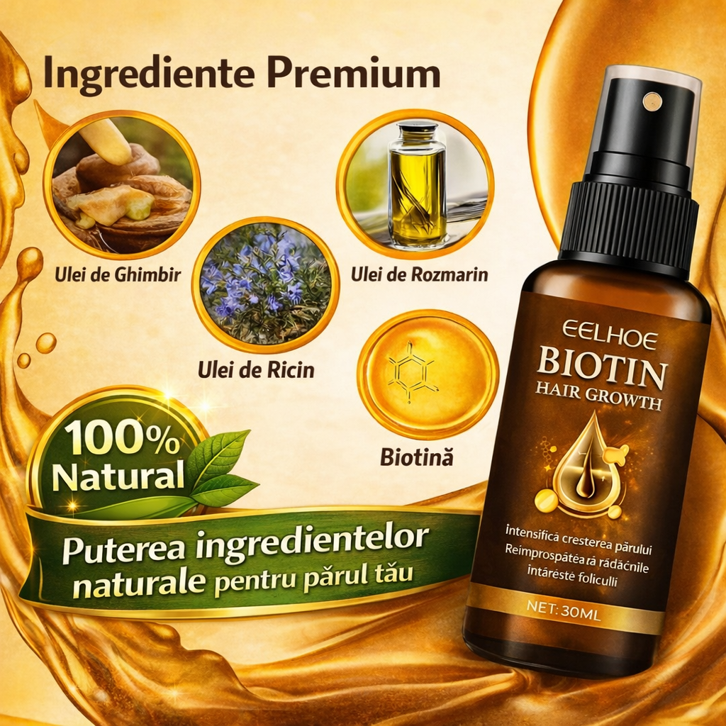 Ser Creștere Păr cu Biotină