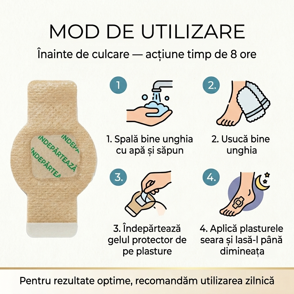 Plasturi pentru îngrijirea unghiilor
