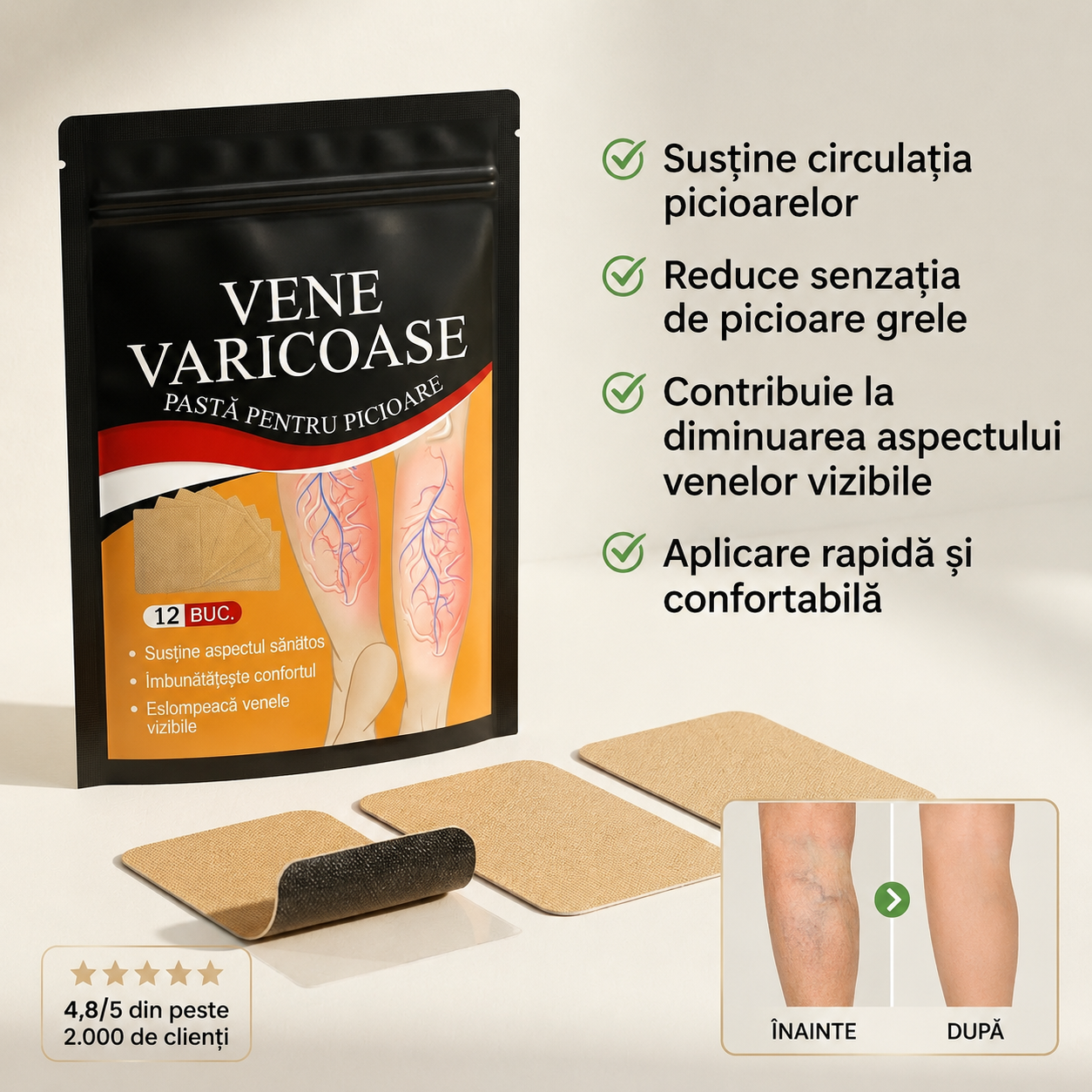 Plasturi pentru Picioare Ușoare
